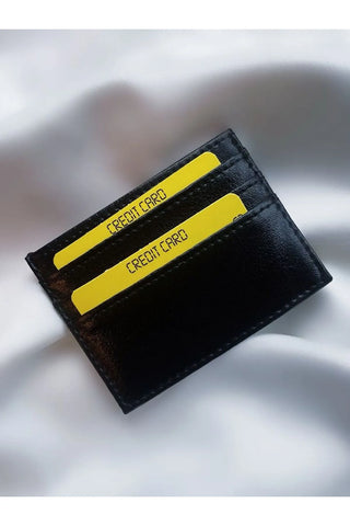 Unisex Süper Slim Deri Ince Model Kredi Kartı & Kartvizitlik Suni Deri Kartlık