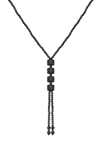Wahshe Damen-Halskette in schwarzer Farbe TSJ30025-125-B